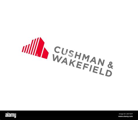 Cushman And Wakefield Logotipo Girado Fondo Blanco B Fotografía De