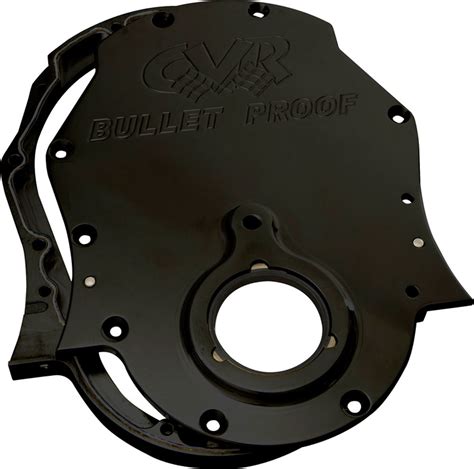 BBC Timing Cover Billet 2 Piece Black RV Parts Express Specialty