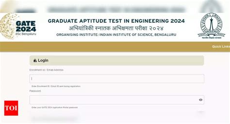 Gate Registration Process Begins At Gate Iisc Ac In Direct