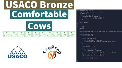 Comfortable Cows Usaco Bronze 2021 Februaryin C Txeprep Youtube