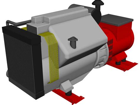 Diesel Generator Cad Model 3dcadbrowser