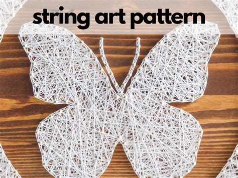 String Art Pattern Printable Butterfly DIY String Art - Etsy