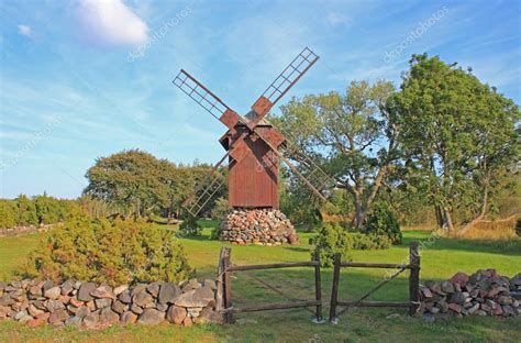 Windmill, Saaremaa — Stock Photo © kalervok #53325009