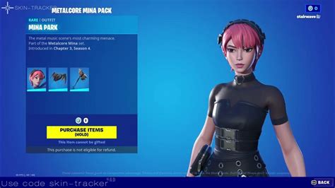 Chapter 4 Starter Pack In Fortnite Itemshop Metalcore Mina Pack