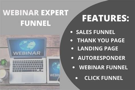 I Will Create Landing Page Webinar Funnel S Ales Funnel Fiverrbox