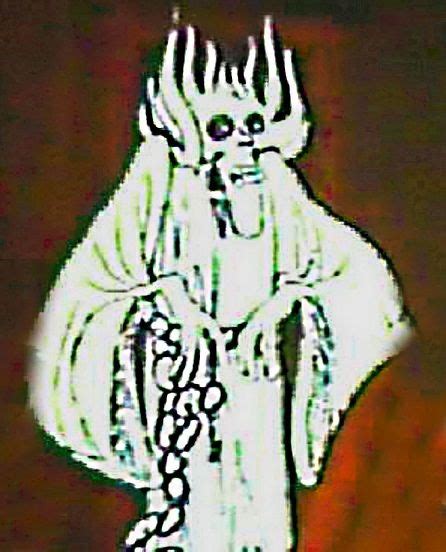 A Haunting Image Of Jacob Marley S Ghost From An Old Cartoon Version Of