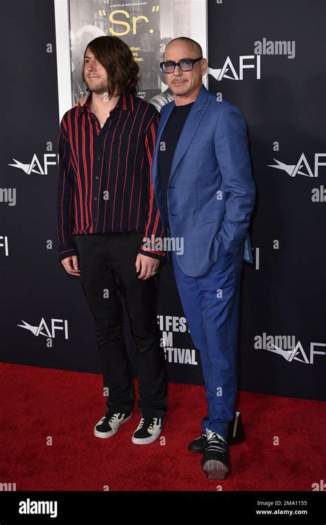 Robert Downey Jr Left And Indio Falconer Downey Attend The Premiere