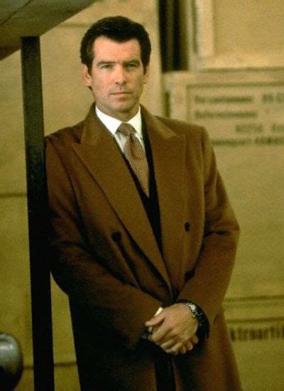 Tomorrow Never Dies 007s Navy Suit And Cashmere Coat Bamf Style