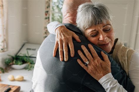 Senior couple hugging each other | High-Quality People Images ...