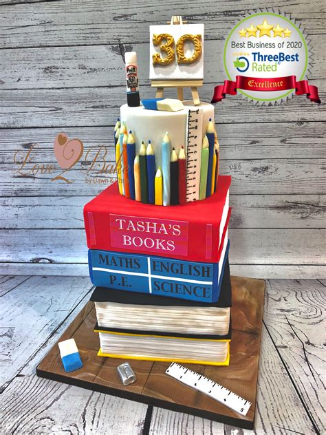 School Books Cake By Love2bake Feb 2020 Book Cake Book Cakes Open