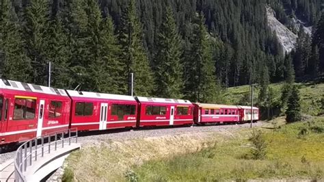 Rhb Arosa Chur Zug Train Trip Swiss Youtube