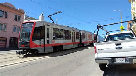 Sf Muni Siemens S Lrv On Route N Judah Car Train