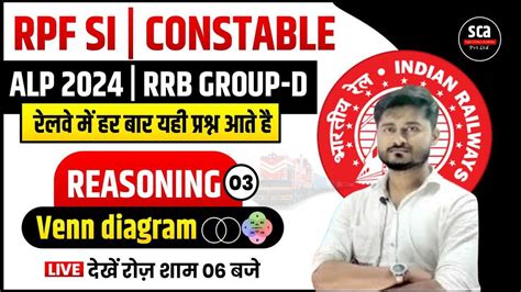 RPF SI Constable 2024 RRB ALP 2024 RRB Group D 2024 Reasoning Venn