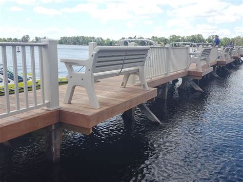 Dock Outdoor Benches Wave Armor Floating Docks