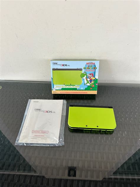 Nintendo [new] 3ds Xl Limited Lime Green Edition Full Set With Box Video Gaming Video Game