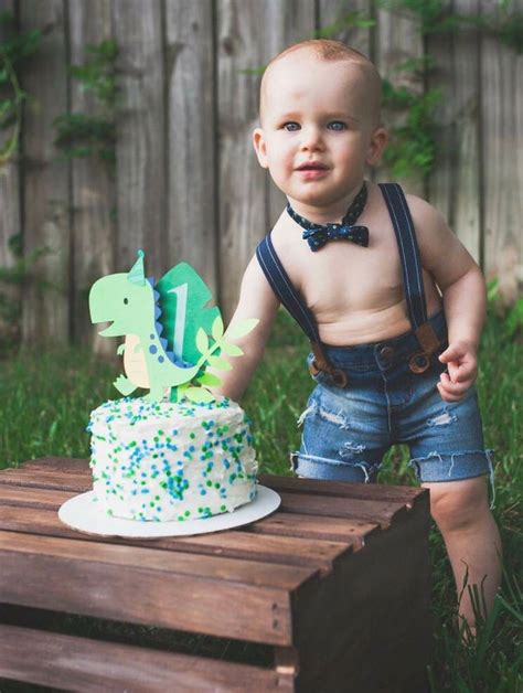 Dinosaur Cake Topper Smash Cake First Birthday Etsy