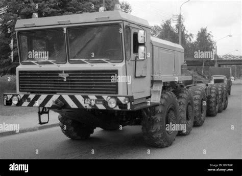 MAZ multi axle truck manufactured by Minsk Autoworks Stock Photo - Alamy