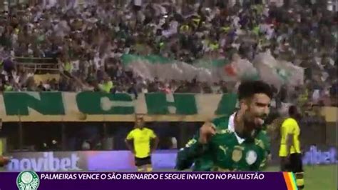 Vídeo Palmeiras vence o São Bernardo e está invicto no Paulistão