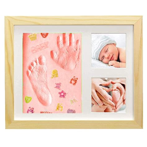 Babies Bloom Baby Handprint And Footprint Makers Kit Keepsake Frame For