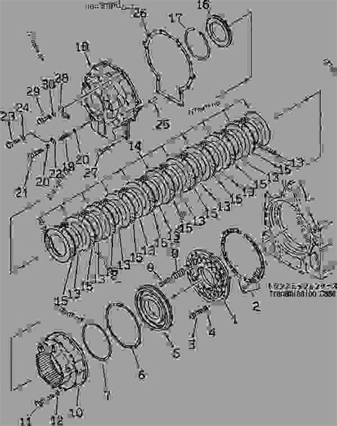 Transmission Parking Brake50001 Wheel Loader Komatsu Wa470 3 X