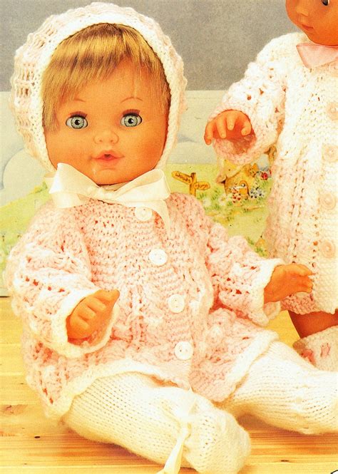 Pdf Doll Clothes Premature Baby Knitting Pattern Twins Etsy