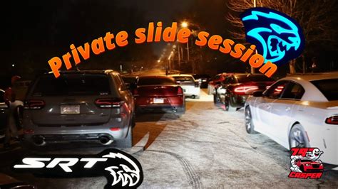 Private Slide Sesh With The Guys ☔️redeye Hellcat Vqs And More 🫣🔥 Youtube