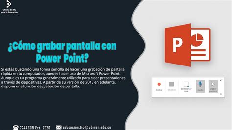 C Mo Grabar Pantalla Con Powerpoint Youtube