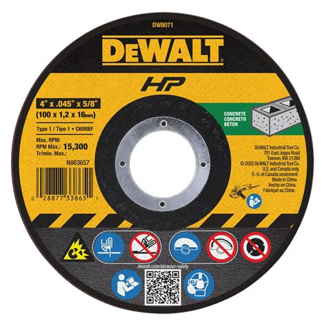 Dewalt Type X X Abrasive Cut Off Wheel Cb