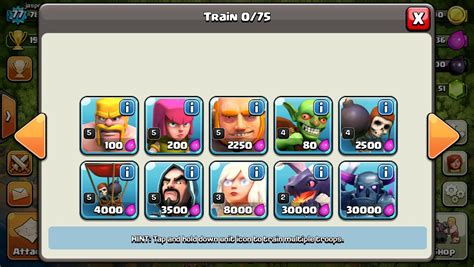 Clash Of Clans Troops Upgrade Chart