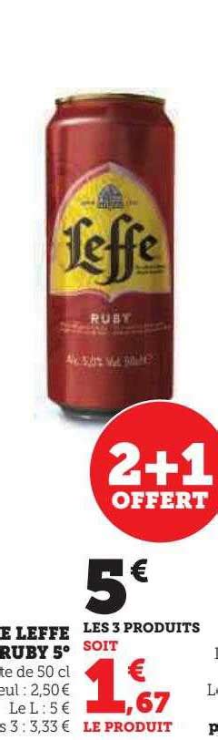 Promo Bi Re Leffe Ruby Chez U Express Icatalogue Fr