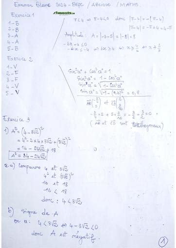 Barème maths aboisso Bepc blanc 2024 by Tehua