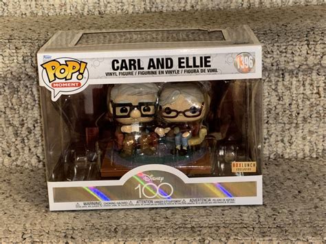 Funko Pop Disney100 Up Carl and Ellie (Old) Deluxe Moment Box Lunch ...