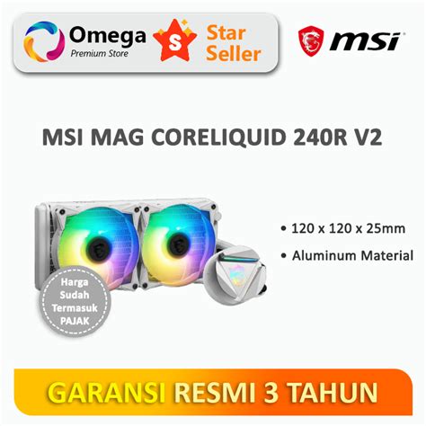 Jual Msi Mag Coreliquid 240r V2 [aio Liquid Cooling] Shopee Indonesia