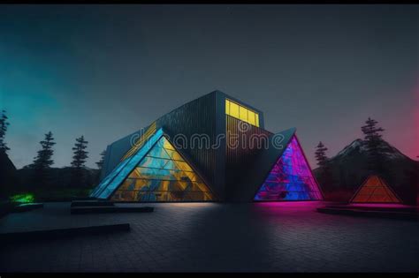 Contemporary Architecture Design Modern Hotel or House Building Exterior Stock Illustration ...