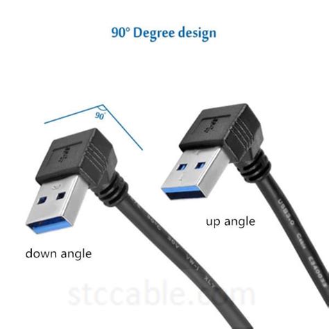 90 Degree Up Down Angle Usb 31 Type C To 90 Degree Up Angle Usb 30 Type A Cable Male