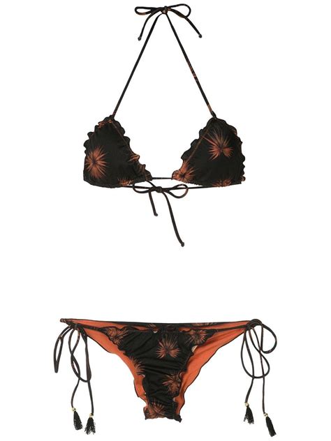 Brigitte Triangle Bikini Set Farfetch Bikinis Triangle Bikini Set