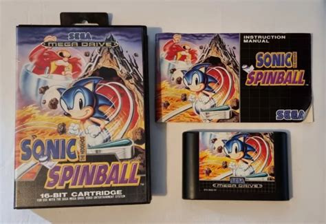 Sonic The Hedgehog Spinball Sega Mega Drive Pal Complete