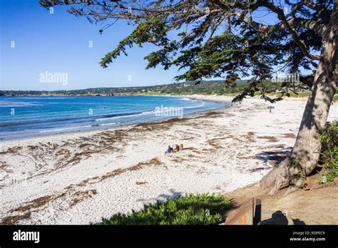 Carmel State Beach On A Sunny Clear Day Carmel By The Sea Monterey