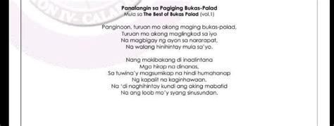 Mga Tanong 1 Ano Ang Iyong Naramdaman Matapos Mo Itong Awitin2 Sa Iyong