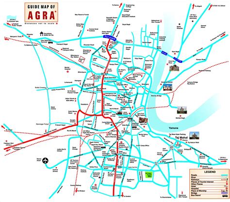 Large Agra Maps For Free Download And Print High Resolution And