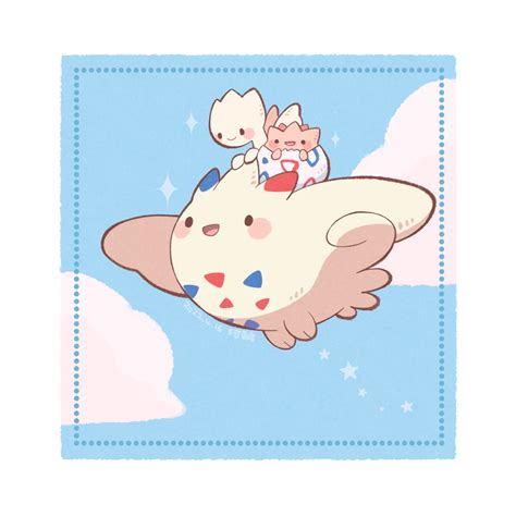 Togepi Togekiss And Togetic Pokemon Drawn By Karin 100100 Danbooru