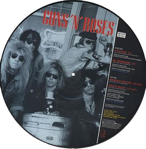 Guns N Roses Its So Easy Uk 12 Vinyl Picture Disc 12inch Picture Disc