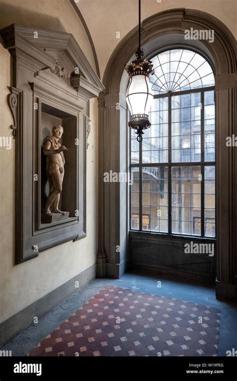 Florence Tuscany Italy June 2019 An Interior View Of The Palazzo