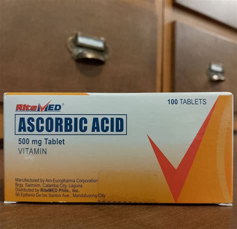 Ascorbic Acid Ritemed 500mg Tablet Meds For All