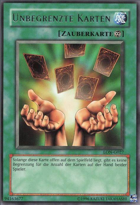 Recollectibles Sammelkarte Yugioh Karte Unbegrenzte Karten V 1