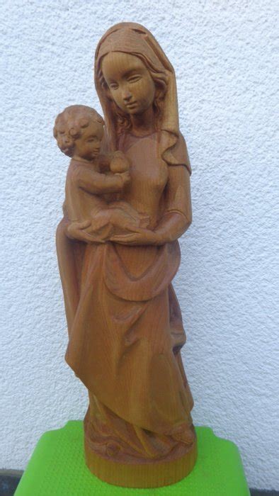 Intaglio Holzfigur Madonna Mit Kind Mutter Gottes Mit Catawiki