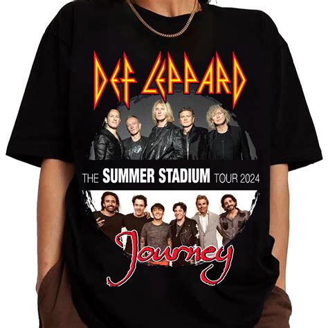 Def Leppard And Journey Tour T Shirt The Summer Stadium Tour