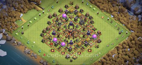 Farming Base Th10 With Link Anti Everything Hybrid Clash Of Clans Town Hall Level 10 Base