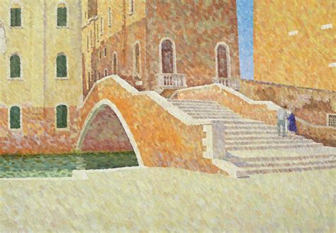 Pointillism Paintings Of Venice And Wales By William Wilkins