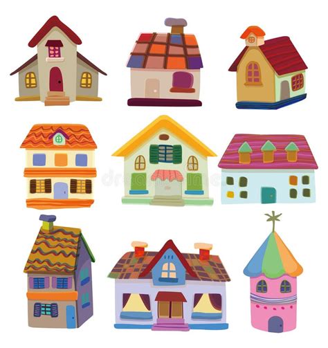 Cartoon house icon stock vector. Image of children, housing - 17635754